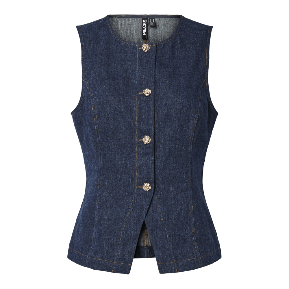 Pieces Fabia Denim Waistcoat